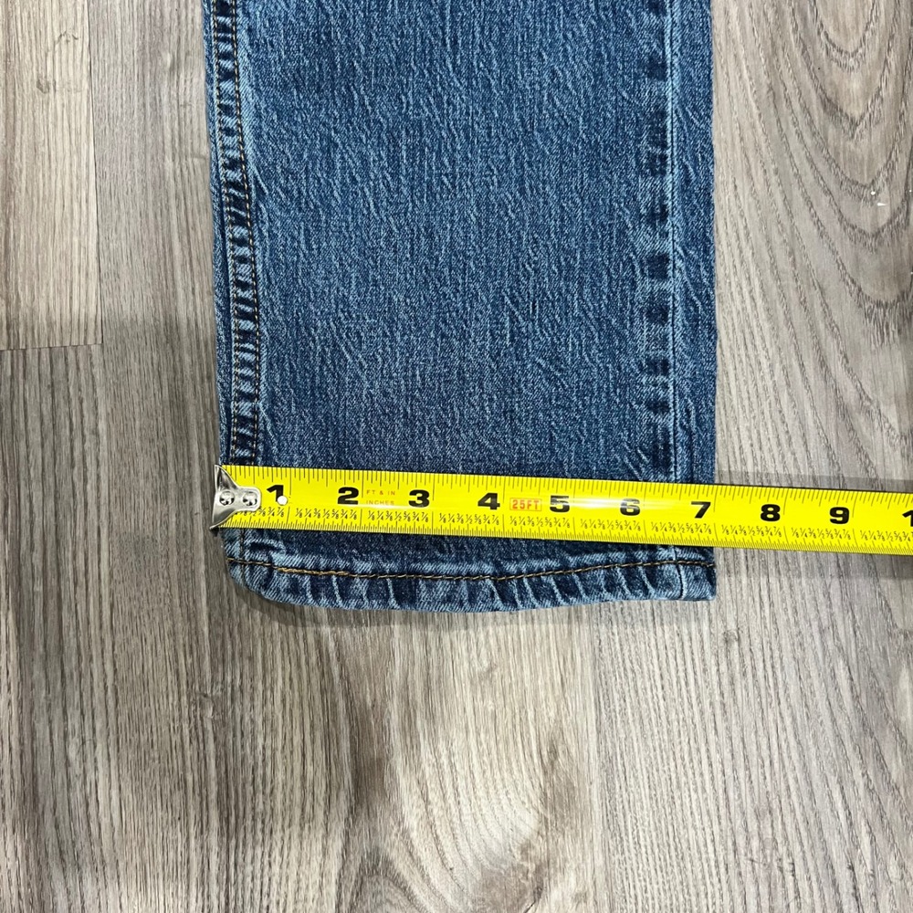 Levis 505 Jeans Mens 32x32 Blue Regular Fit Straight Leg Mens Blue Denim wash - Picture 6 of 8